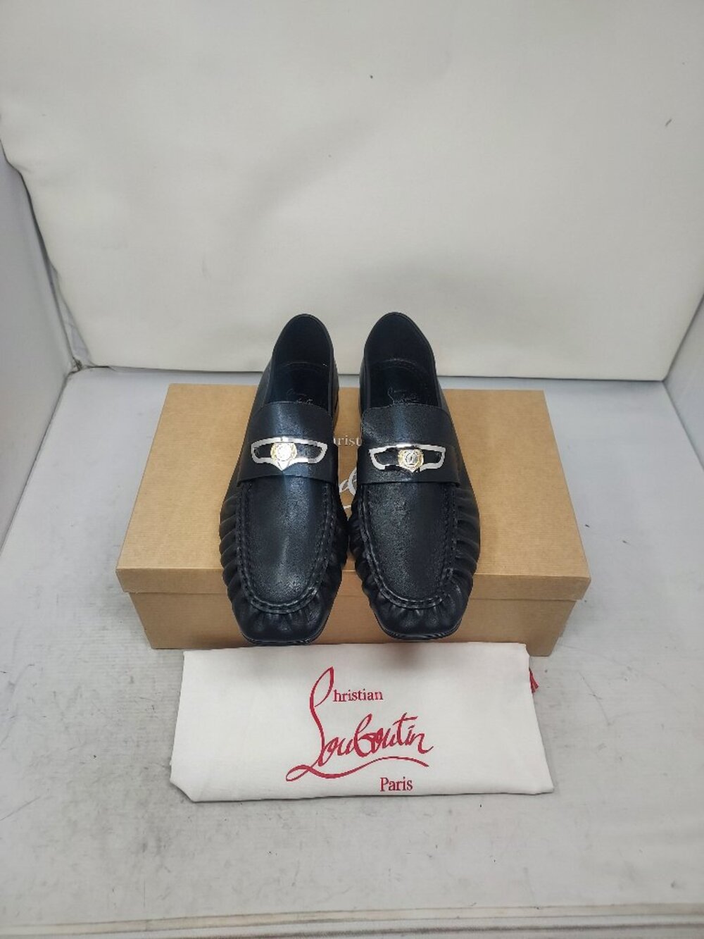 Christian Louboutin MENS Mocallista Black Loafer - Picture 6 of 14
